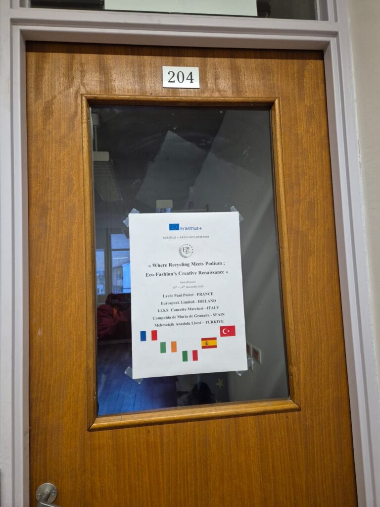 participants visited a classroom in the host's school